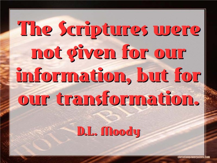 The Scriptures were not given